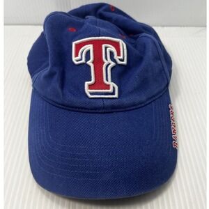 Vintage Texas Rangers Baseball Cap Blue Adjustable Fan Favorite T Logo Cotton